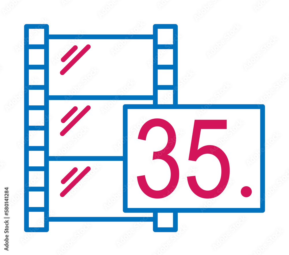 Video production, negative film icon. Element of 2 color video production icon. Premium quality graphic design icon. Signs and symbols collection icon for websites, web design on white background Video production, negative film icon. Element of 2 color video production icon. Premium quality graphic design icon. Signs and symbols collection icon for websites, web design on white background