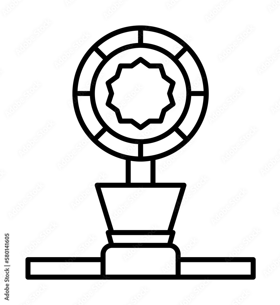Trophy, winner icon. Element of winner line icon on white background Trophy, winner icon. Element of winner line icon on white background