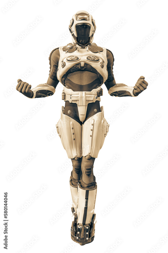 astronaut in green exo suit exploring arround astronaut in green exo suit exploring arround