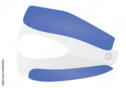 Blue office destapler. vector illustration