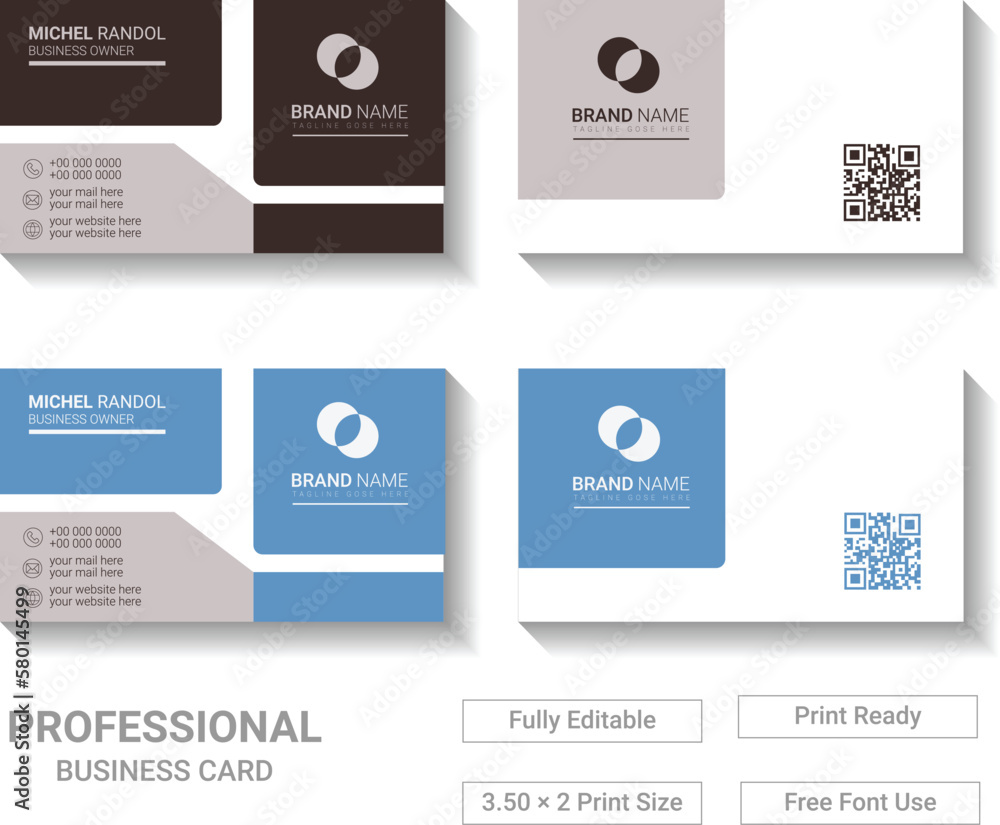 Modern Business Card Template Design for your Company
