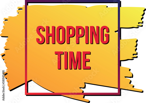 Shopping time banner special offer
