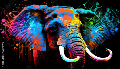 background with elephant © Alex