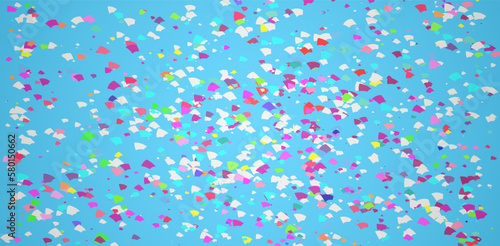 Vector confetti. Multicolored confetti falls from the sky. confetti, serpentine, tinsel on a transparent background. Holiday, birthday.