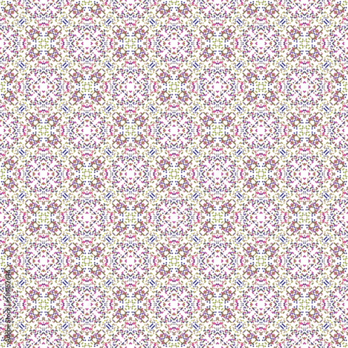 Beautiful knitted embroidery. Geometric ethnic oriental pattern traditional on white background. design for texture fabric clothing wrapping carpet paper. 
