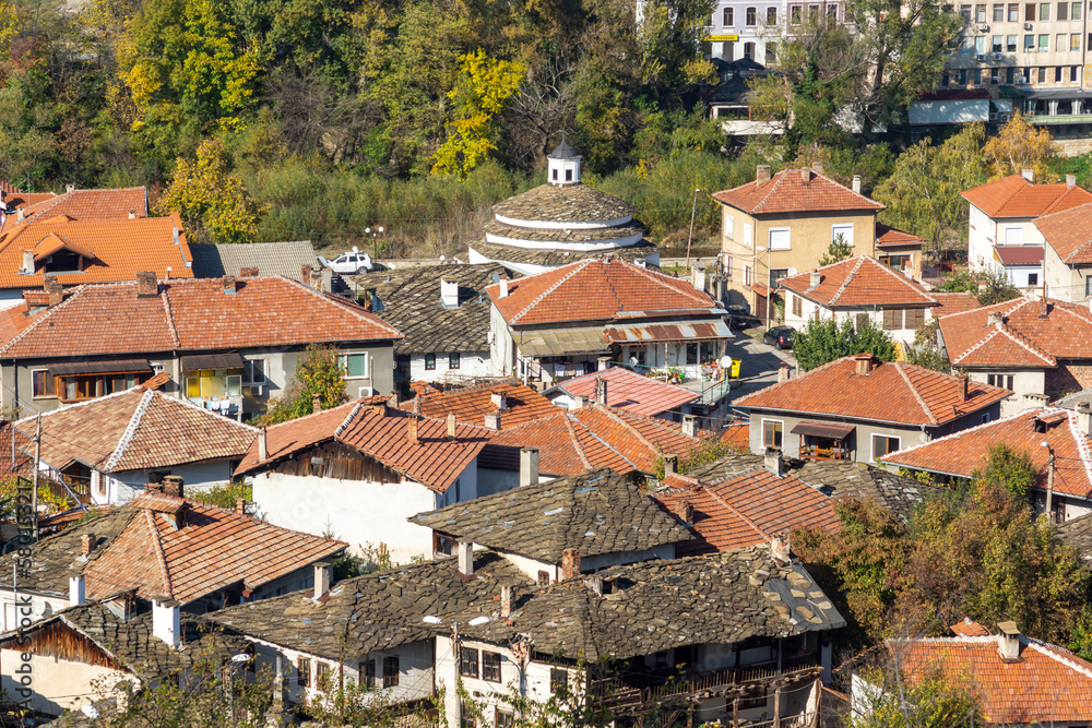 Аutumn view of center of town of Lovech, Bulgaria
