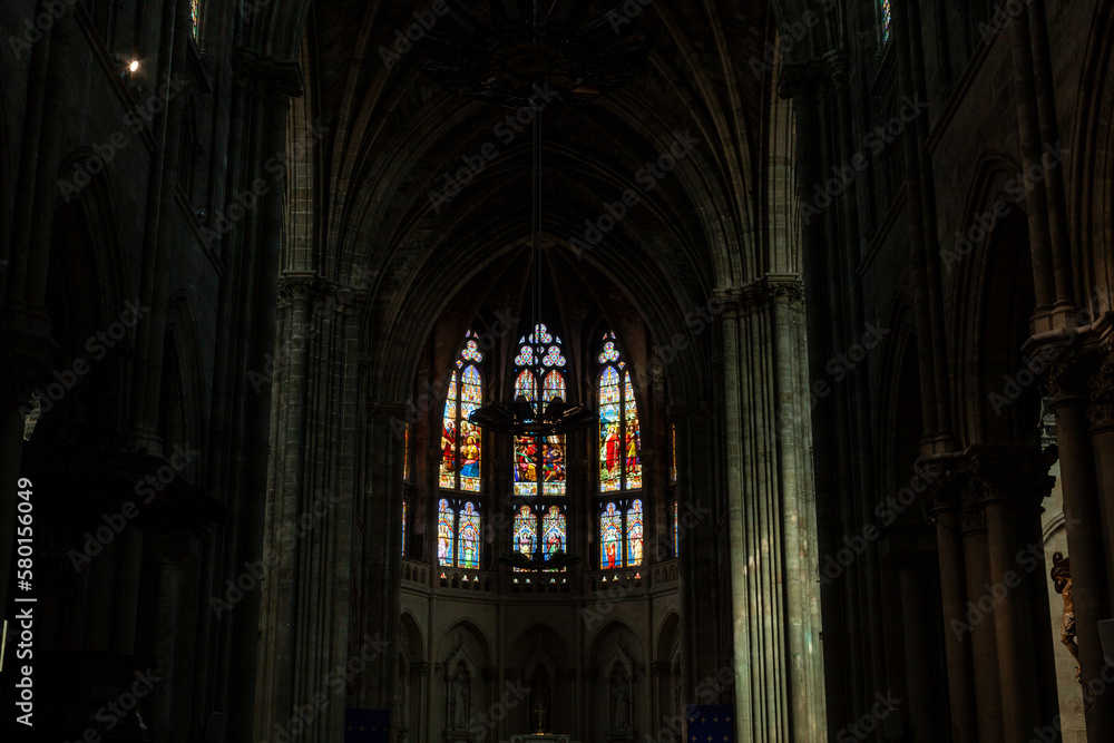 Fototapeta premium Exterior facade of the Saint Louis des Chartrons Catholic Church in Bordeaux