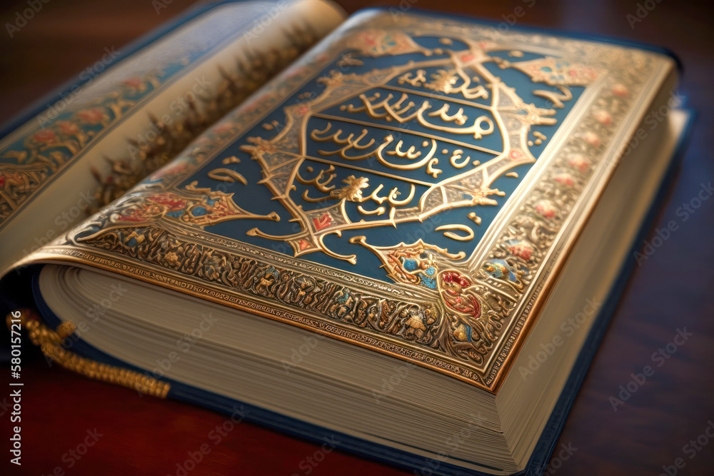 Islamic book cover with unique design. Created with generative