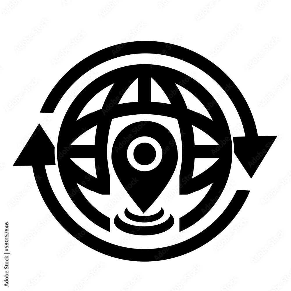 Vector illustration, logo, icon. Logistics, delivery. Isolated on a white background . Vector illustration, logo, icon. Logistics, delivery. Isolated on a white background .
