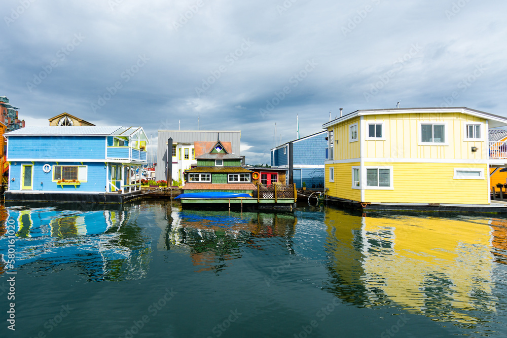 Fishermans Wharf in Victoria, Canada Fishermans Wharf in Victoria, Canada