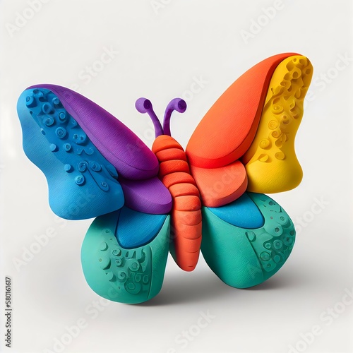 Playdoh butterfly photo