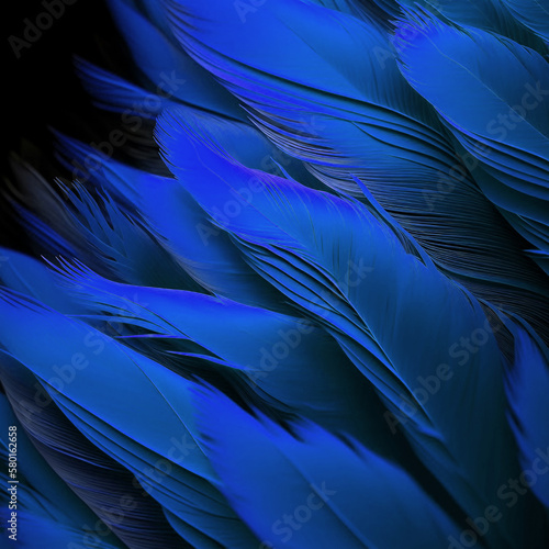 Feathers. Generative AI. © F@natka