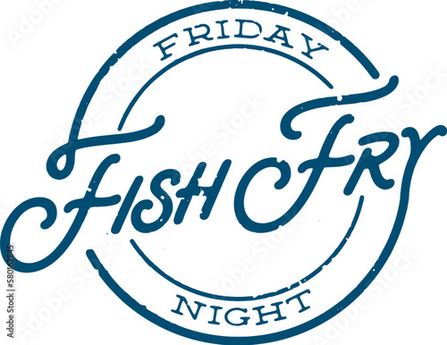 Friday Fish Fry Special Menu Stamp