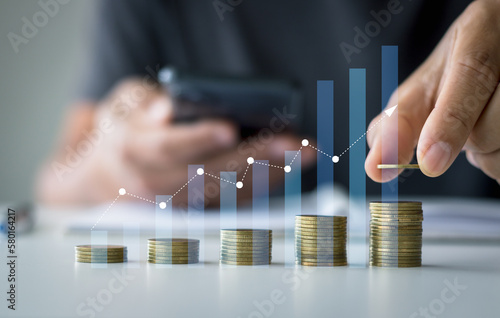 Tableau sur toile Savings and Investment concept