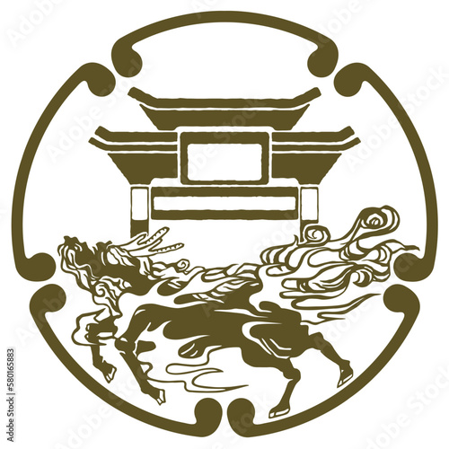 家紋風デザイン / 中華街