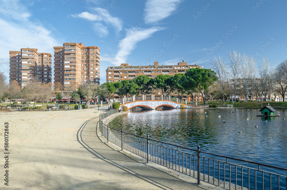 Park in Talavera de la Reina, Castilla La Mancha, Spain