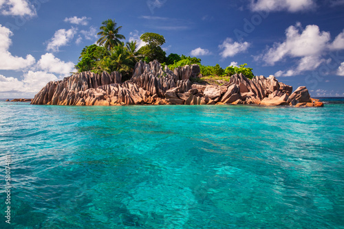Tropical island in Seychelles photo