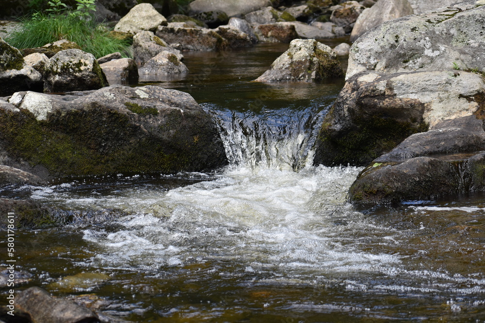 Fototapeta premium Waterfall and rocks 