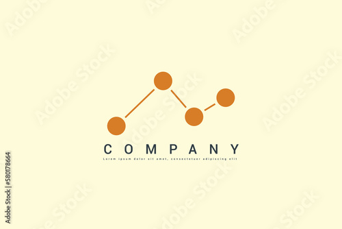 ursa major constellation abstract illustration vector logo