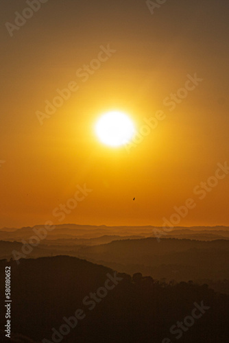 Atardecer en las montañas