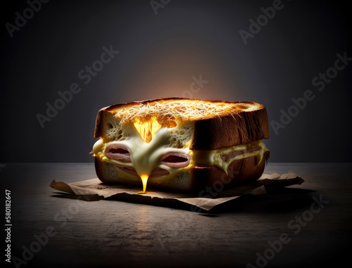 croque monsieur sandwich, ai photo