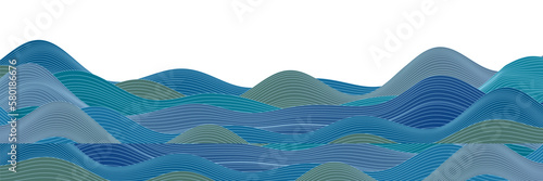 海　夏　和柄　背景
