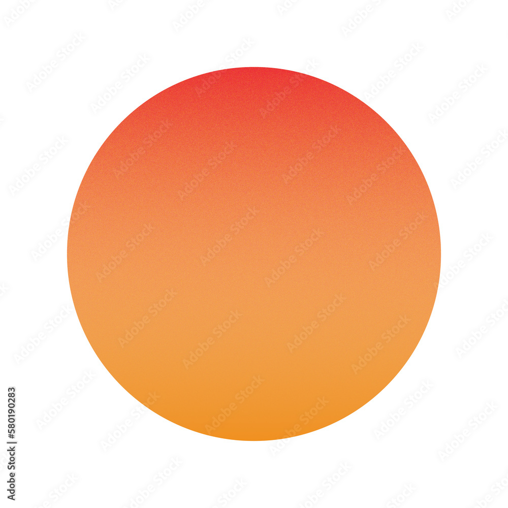Grainy Orange Circle Moon Grainy Orange Circle Moon
