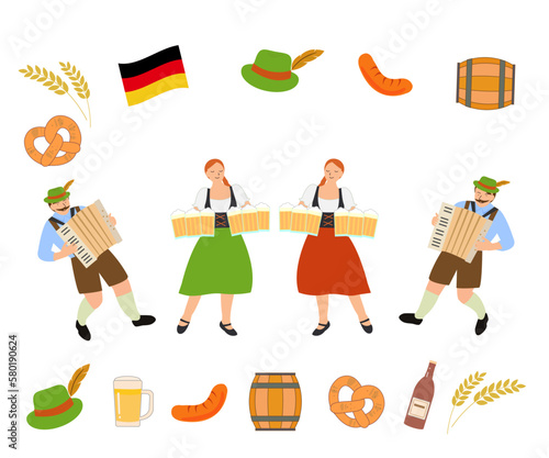 オクトーバーフェスト　ドイツお祭り