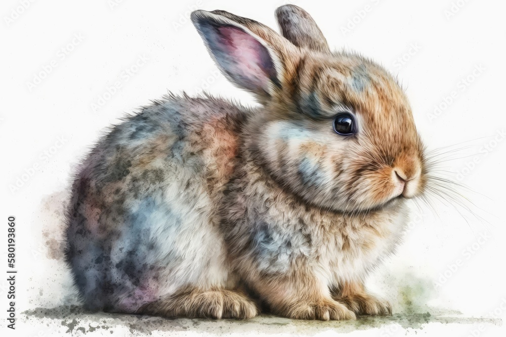 Obraz premium rabbit on a white