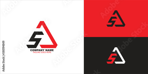 letter sa triangle logo design vector illustration template Free Download letter sa triangle logo design vector illustration template - GFXLoad