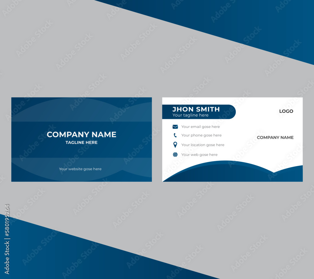 Fototapeta premium blue business template