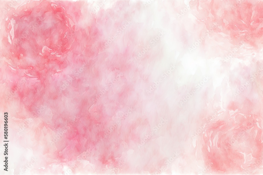 a rosy watercolor backdrop texture. Generative AI