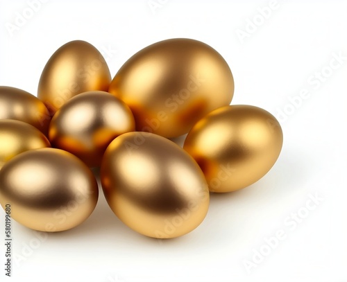 Easter eggs, chocolate, gold - Illustration 2