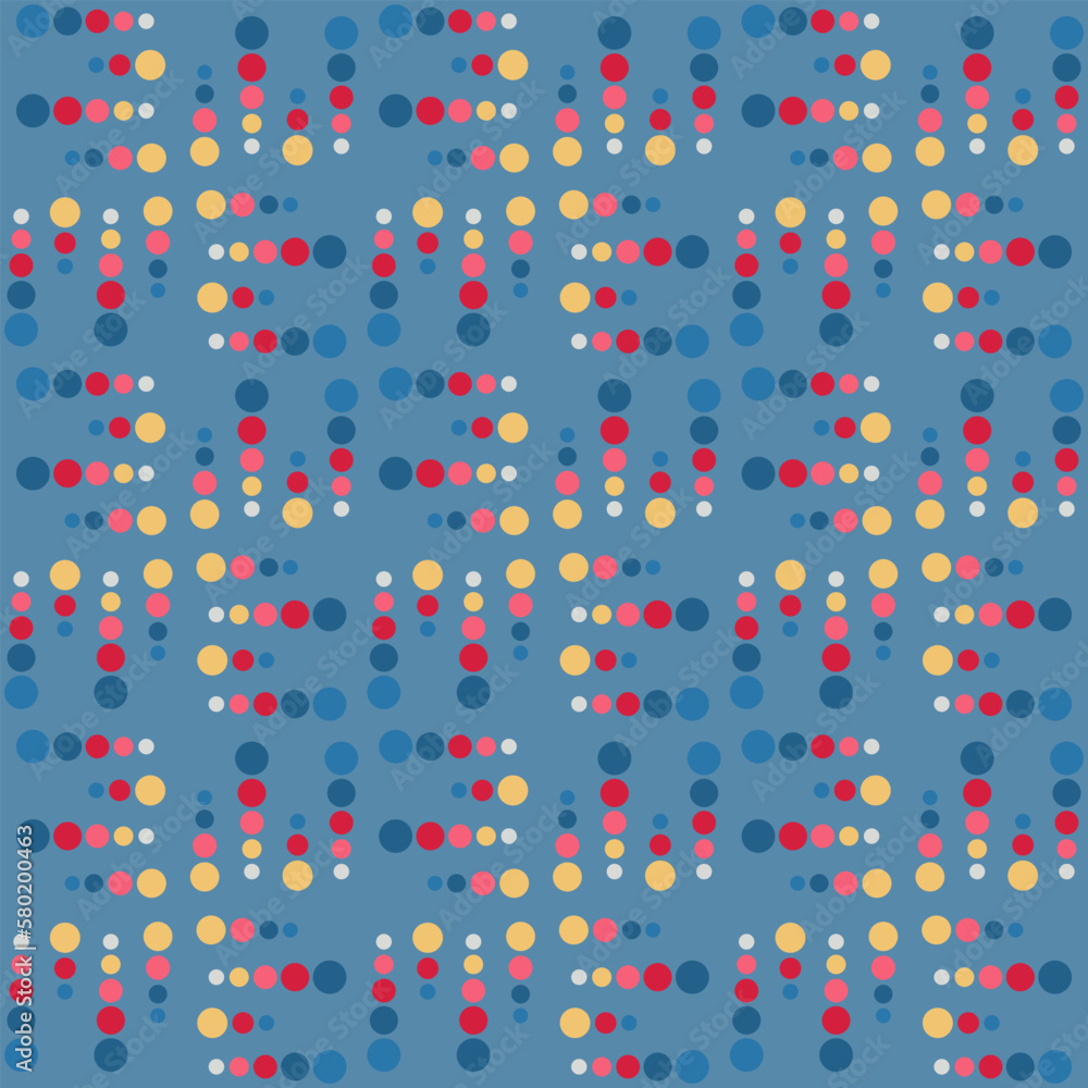 Obraz premium Spotted seamless pattern for decorating any surfaces or things. Timeless abstract ornament.