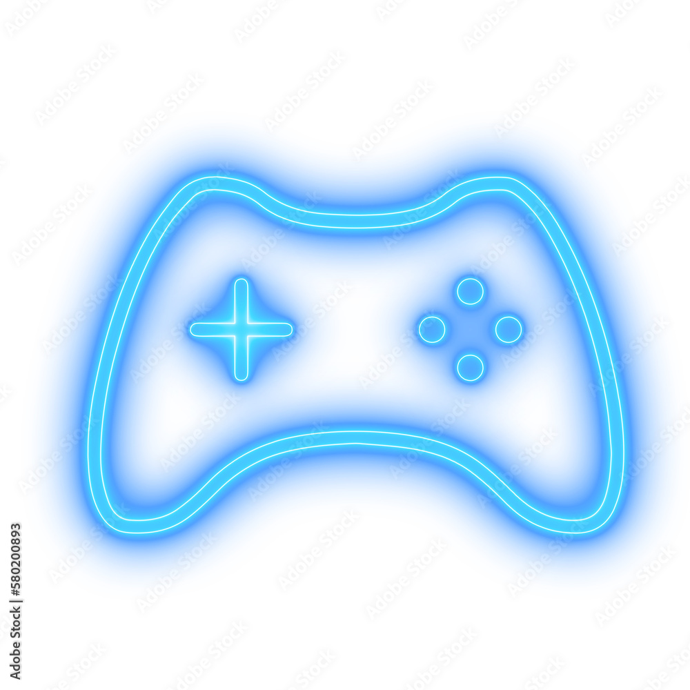 Transparent PNG Neon Saber Blue Xbox Controller. 5000x5000. Stock  Illustration | Adobe Stock