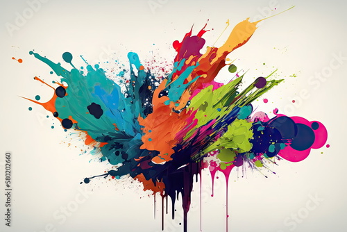 Abstract paint colwater color, Abstract background , Made by AI,Artificial intelligence or background with splashes, oil paint, vector illustration, Made by AI,Artificial intelligence