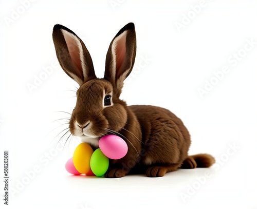 Rabbit, easter eggs, chocolate - Illustrations 3