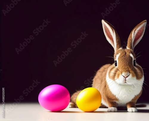 Rabbit, easter eggs, chocolate - Illustrations 2