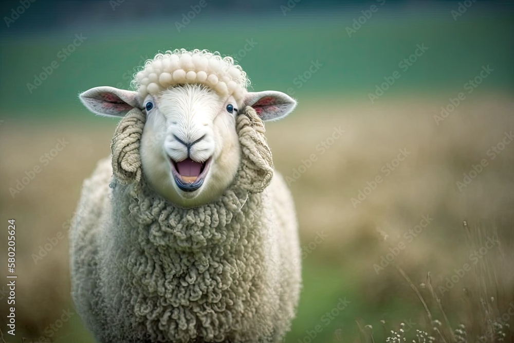 Sheep are funny. Picture of a sheep sticking out its tongue. Generative AI Sheep are funny. Picture of a sheep sticking out its tongue. Generative AI