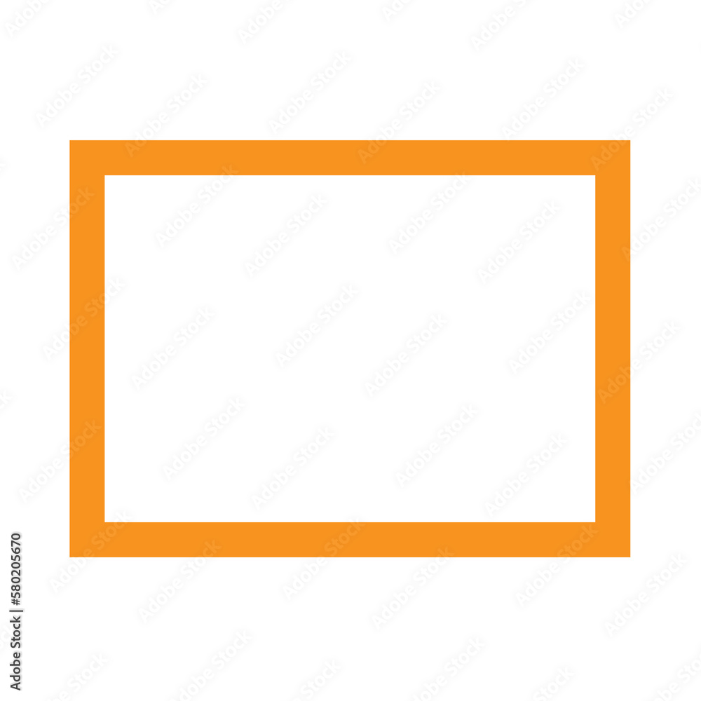 Orange frame lanscape A4 size transparant background Orange frame lanscape A4 size transparant background