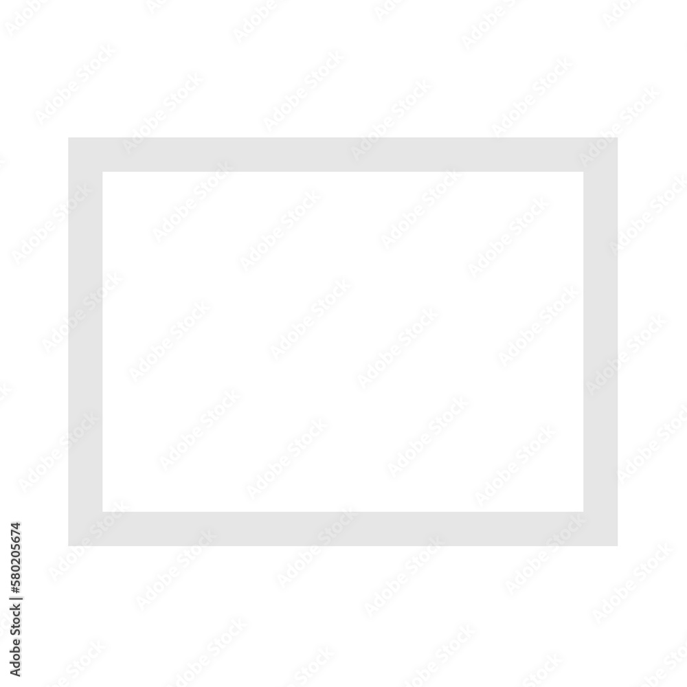 white frame lanscape A4 size transparant background white frame lanscape A4 size transparant background