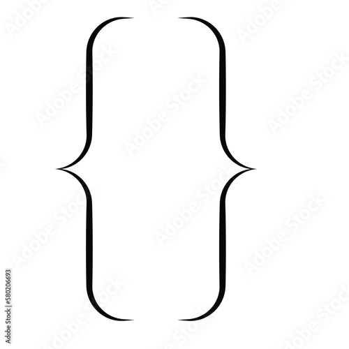 Bracket vector icon