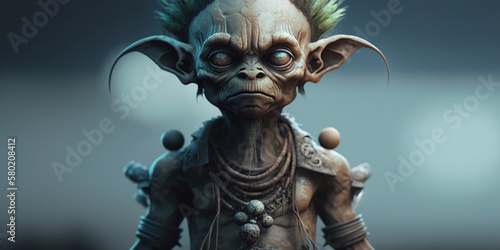 aleatory Character design mist, photorealistic