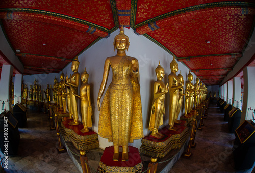 Buddhist temple, Wat Pho in Bangkok ,Asia Thailand photo