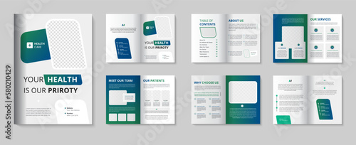 Medical brochure template design