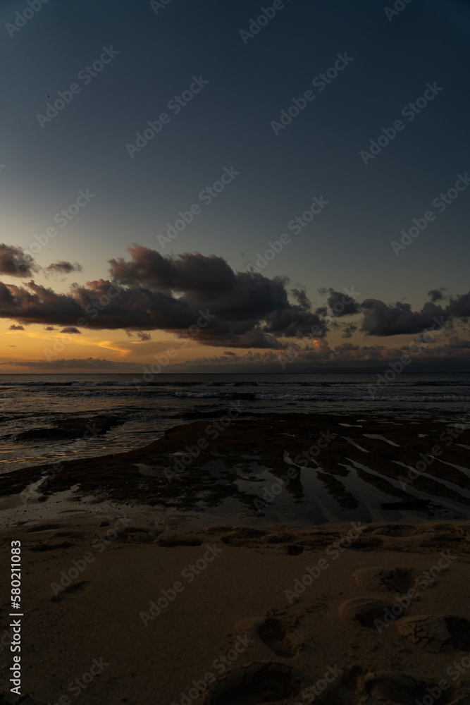Sunset Balangan Beach Bali Indonesia