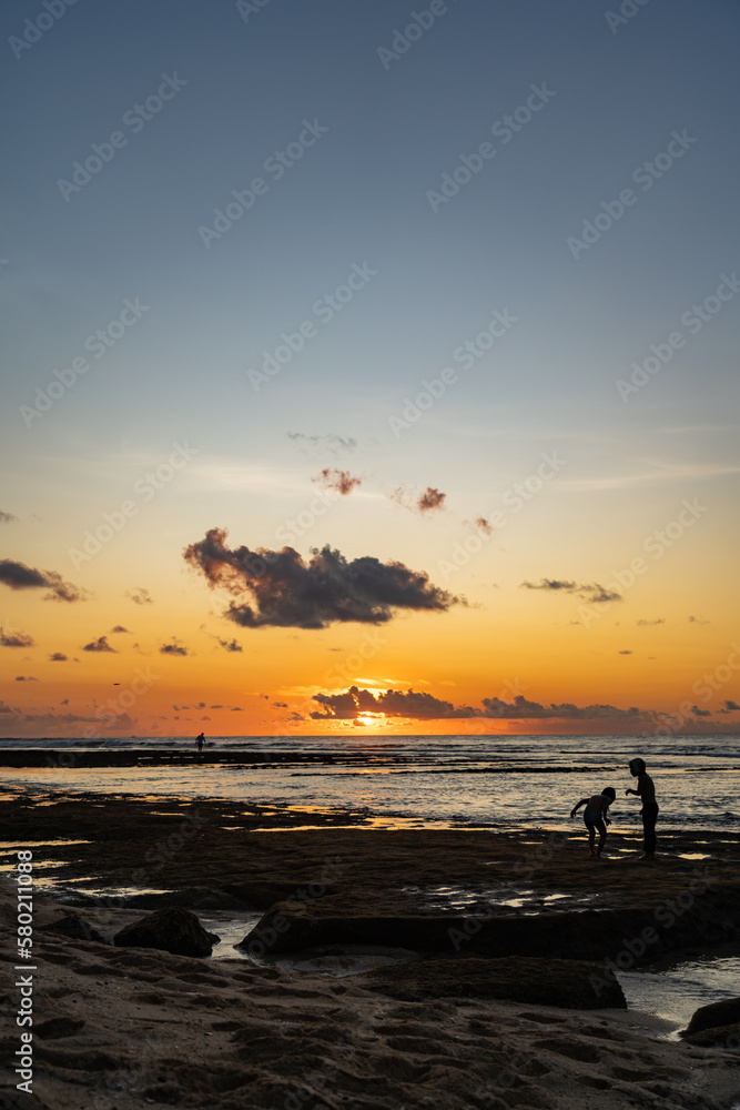 Sunset Balangan Beach Bali Indonesia