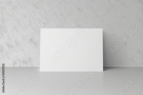 isolated white paper card mockup © diego