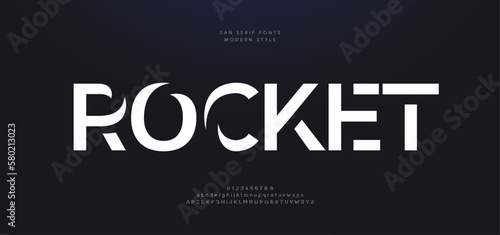 Sport modern urban alphabet fonts. Typography, abstract technology, fashion, digital, future creative logo font. vector illustration