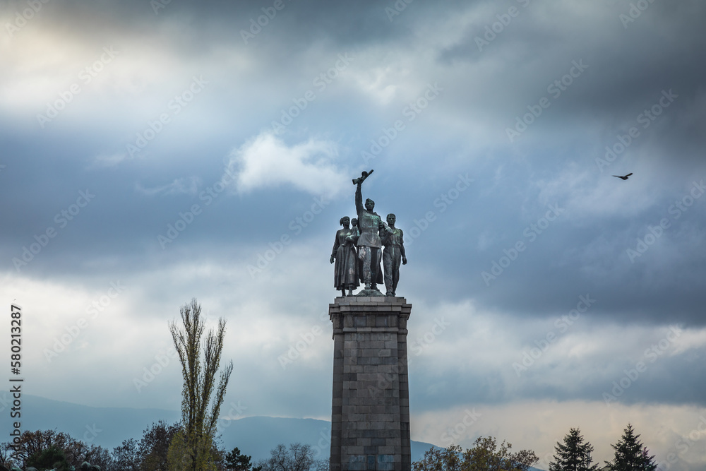 Soviet army monument for WWII in Sofia, Bulgaria, Eastern Europe